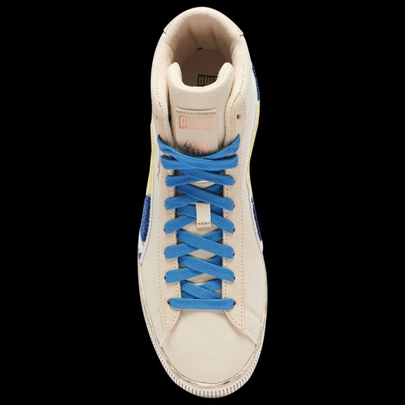 Puma Make History Now Clyde Mid x Black Fives Jr Sneaker Creme Brulee Size 7C 38 - Picture 12 of 12